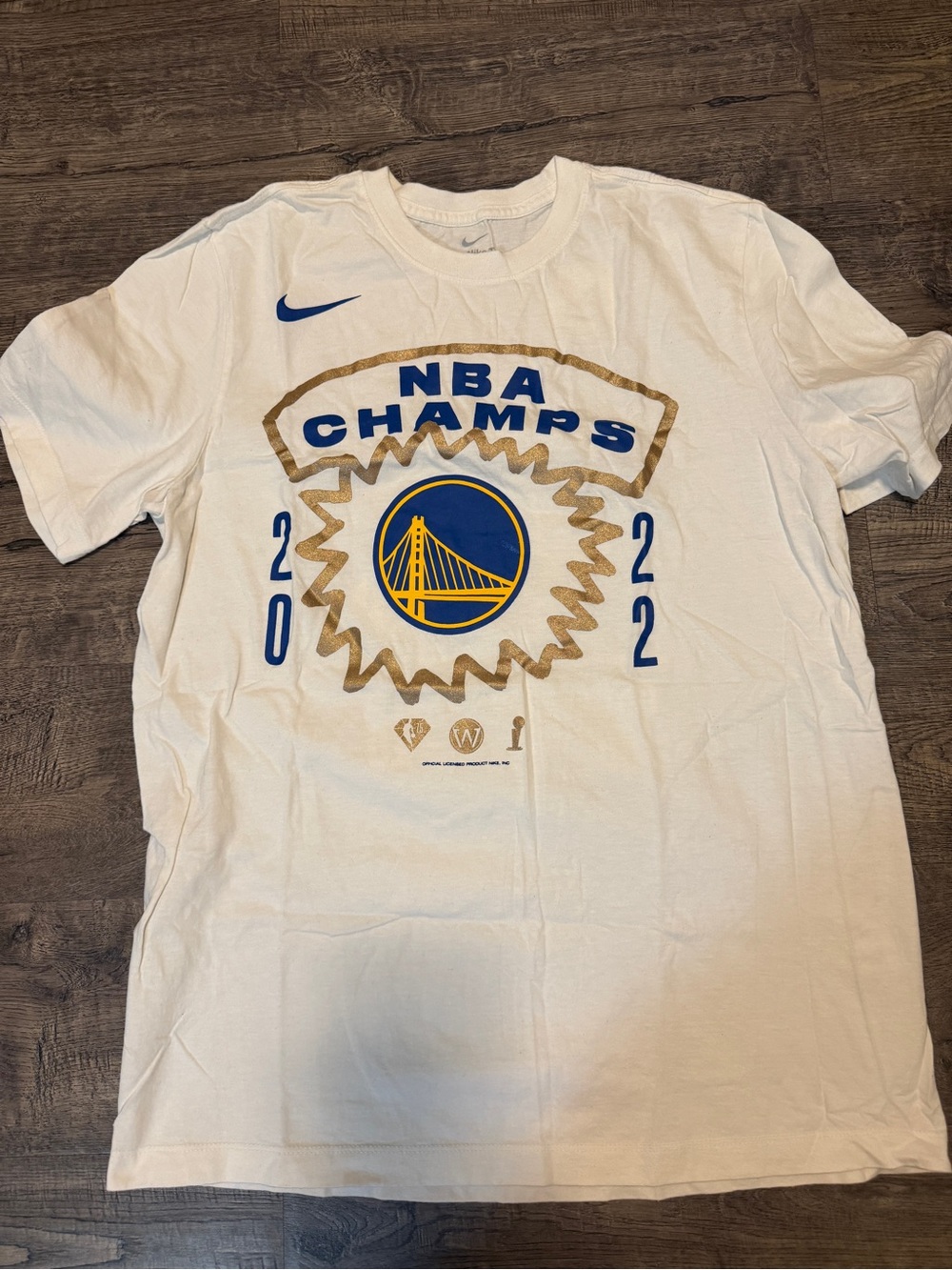 Nike White Golden State Warriors NBA Champs 2022 Tee